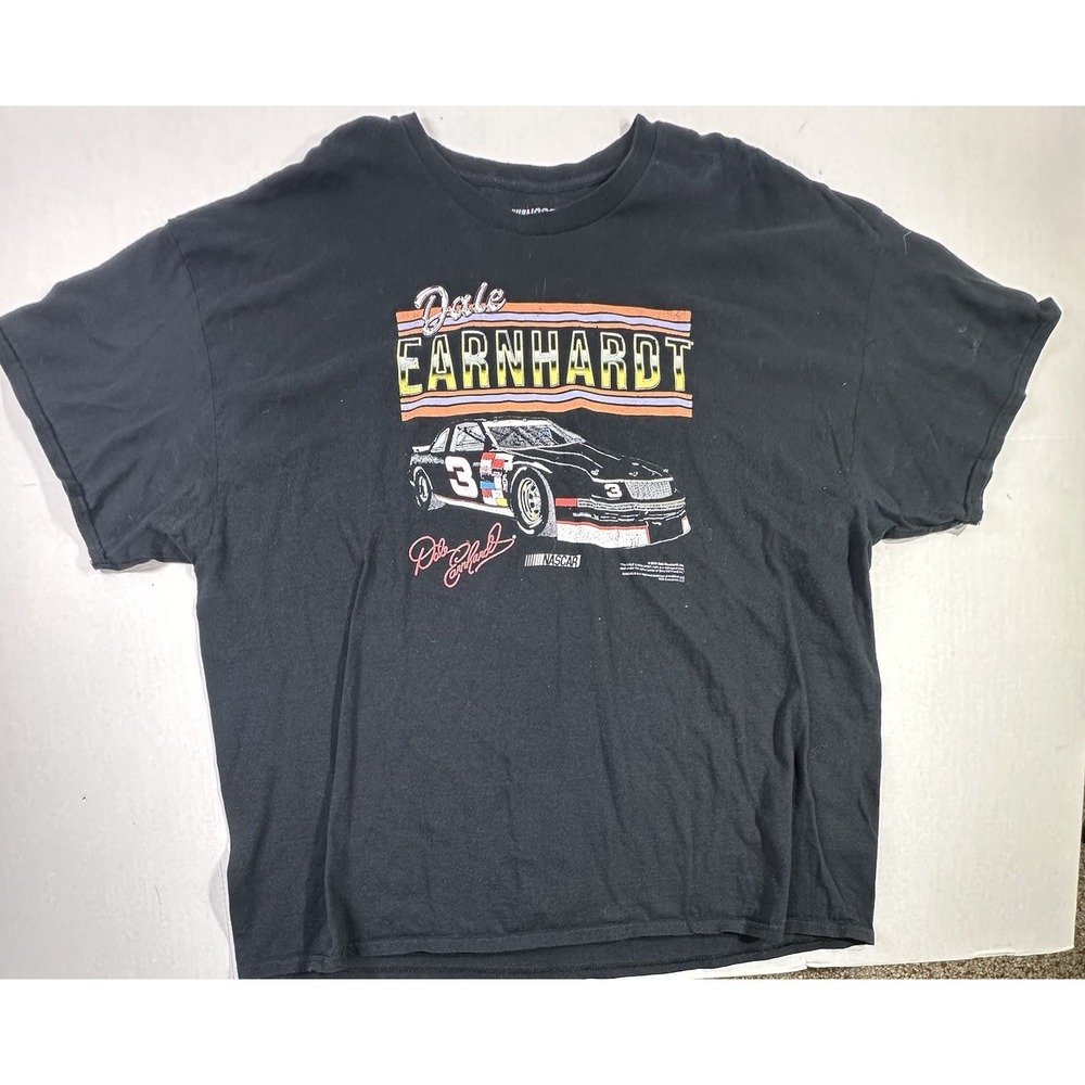 Dale Earnhardt NASCAR #3 Car Graphic T-Shirt Black Men's XXXL 3XL Racing